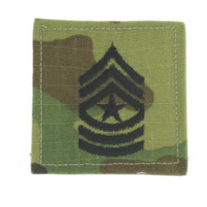 Army Sergeant Major with Velcro Backing (Multicam)