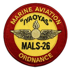 Marine Aviation Logistics Squadron MALS-26 Patch (ORDNANCE)