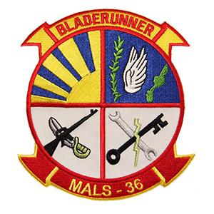 Marine Aviation Logistics Squadron MALS-36 Patch (BLADERUNNER)