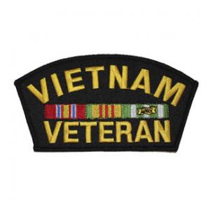 Vietnam Veteran with Ribbons Patch