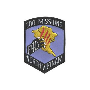 F-4 100 Missions North Vietnam Patch