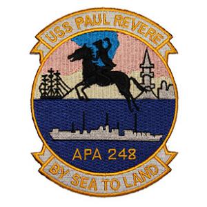 USS Paul Revere APA-248 Ship Patch