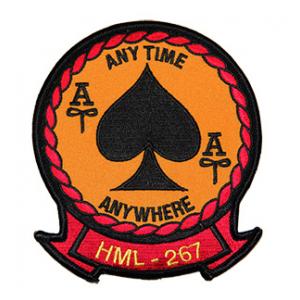 Marine Light Helicopter Squadron HML-267 Patch (ANY TIME ANYWHERE)