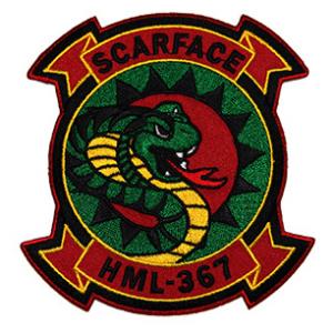 Marine Light Helicopter Squadron HML-367 Patch (SCARFACE)