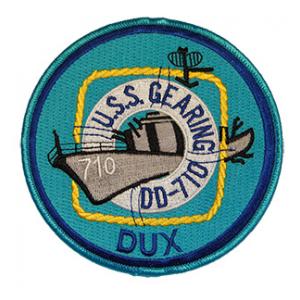 USS Gearing DD-710 Ship Patch