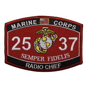 USMC MOS 2537 Radio Chief Patch