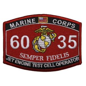 USMC MOS 6035 Jet Engine Test Cell Operator Patch