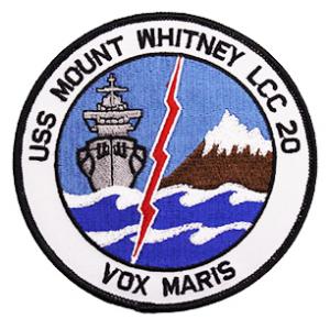 USS Mount Whitney LCC-20 Ship Patch