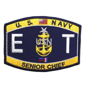 USN RATE ET Electronics Technician Senior Chief Patch