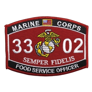USMC MOS 3302 Food Service Officer Patch