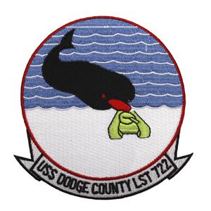 USS Dodge County LST-722 Ship Patch