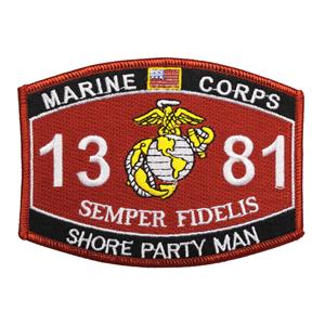 USMC MOS 1381 Shore Party Man Patch