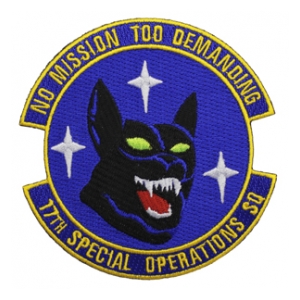 Air Force 17th Special Operations Squadron (No Mission Too Demanding) Patch