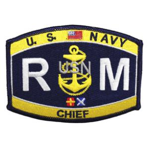 USN RATE RM Radioman Chief Patch