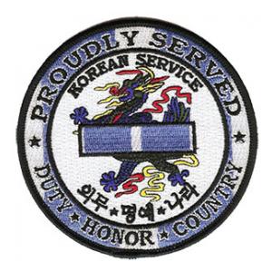 Korean Service Medal Patch