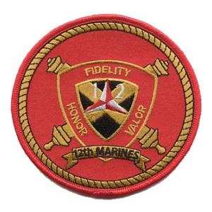 12th Marine Regiment Patch