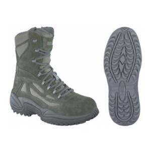 Reebok 8" Sage Green Rapid Response Side Zip CST Boot