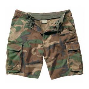 Vintage BDU 6 Pocket Combat Shorts (Woodland Camo)