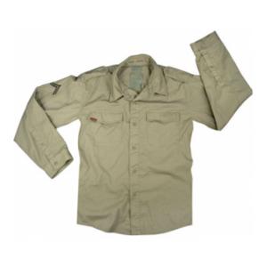 Vintage Style Fatigue Shirt  (Khaki)