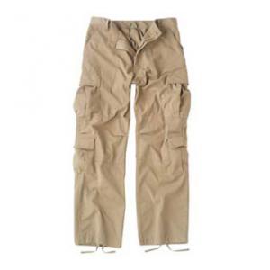 Vintage Style 8 Pocket BDU Pants Washed (Khaki)