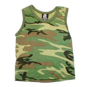 Youth Tank Top (Woodland Camo)