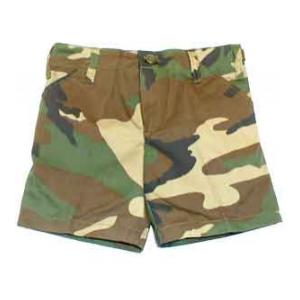 Youth 4 Pocket BDU Shorts (Woodland Camo)