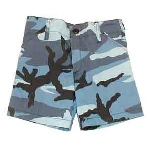 Youth 4 Pocket BDU Shorts (Sky Blue Camo)