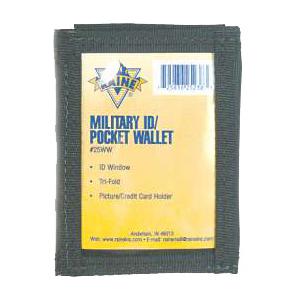Military ID Pocket Wallet (Black)
