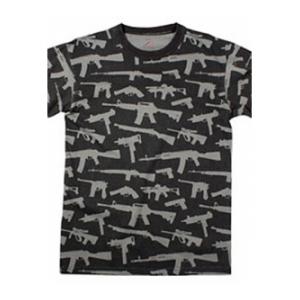Guns Multi-Print T-Shirt