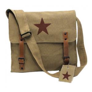 Khaki Vintage Medic Bag with Brown China Star Symbol