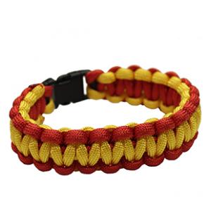Paracord Bracelet (Red & Yellow)