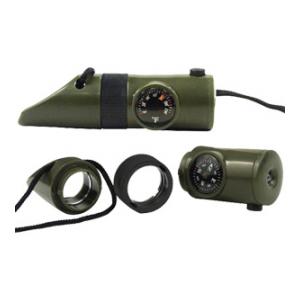 6 In 1 Led Survival Compass/Whistle Kit