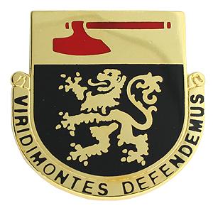124th Regiment Army National Guard VT Distinctive Unit Insignia