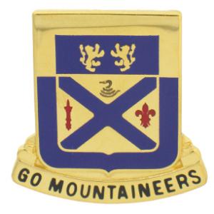 197th Regiment Army National Guard WV Distinctive Unit Insignia