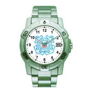 RAM Sports Chrome Watch with Date Display (Coast Guard)