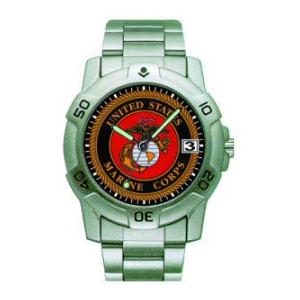 RAM Sports Chrome Watch with Date Display (Marines)