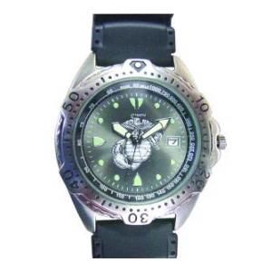RAM Diver Watch with Date Display Black Face (Marine)