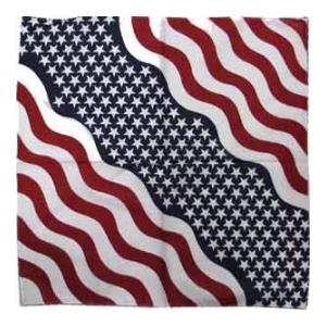 U.S. Flag Bandanna (Wavy)