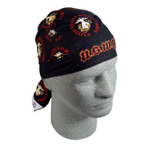 Marine Headwrap with Many Emblems