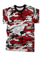 Camouflage T-Shirt (Red Camo)