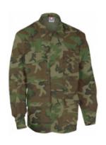 4 Pocket BDU Shirt (Ripstop)(Woodland Camo)