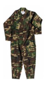 Air Force Style Flight Suit (Woodland Camo)