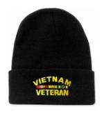 Vietnam Veteran Watch Cap (Black)