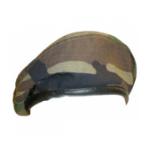 Woodland Camo Beret (Leather Sweatband)