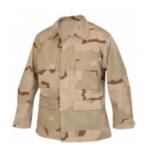 4 Pocket BDU Shirt (Cotton Ripstop)(3 Color Desert Camo)