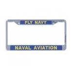 Fly Navy License Plate Frame