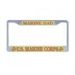 Marine Dad License Plate Frame