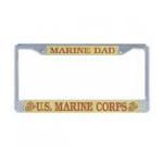 Marine Dad License Plate Frame