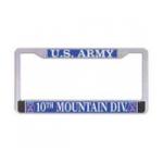 US Army 10th Mountain Division License Plate Frame