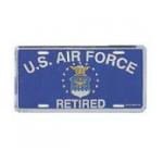 Air Force Retired License Plate